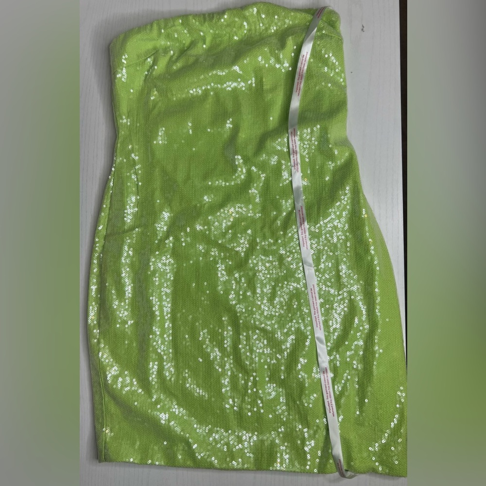 Lime Sequin Dress